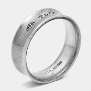 Tiffany & Co. Tiffany 1837  Sterling Silver Band Ring Size 58
