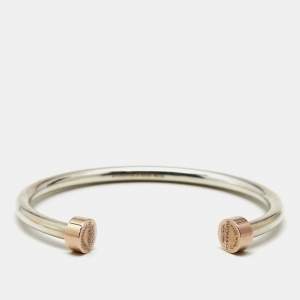 Tiffany & Co. Please Return to Tiffany & Co. Circle Edge Rubedo Sterling Siver Open Cuff Bracelet