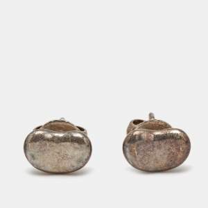 Pre Owned Tiffany & Co. Elsa Peretti Bean Sterling Silver Earrings