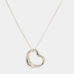 مملوكة مسبقًا Tiffany & Co. Elsa Peretti Open Heart Sterling Silver Necklace