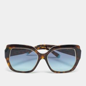 مملوكة مسبقًا نظارة شمسية تيفاني & كو. تورطواز براون/بلو جرادينت TF4183 مربعة