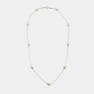 Pre Owned Tiffany & Co. Pearls by the Yard Sterling Silver Necklace