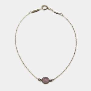 Pre Owned Tiffany & Co. Color By the Yard Purple Chalcedony Sterling Silver Bracelet