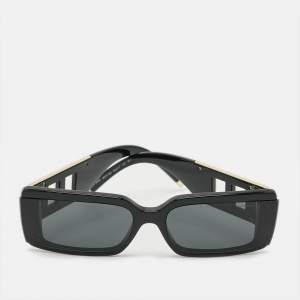 Pre Owned Tiffany & Co. Black/Gold Tone TF4197 Frame Rectangle Sunglasses