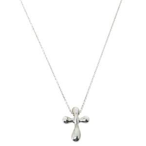 Pre Owned Tiffany & Co. Elsa Peretti Cross Silver Pendant Necklace