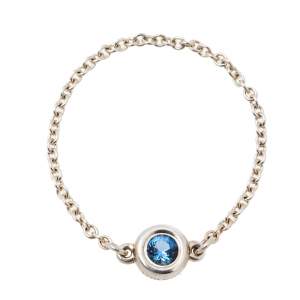 Pre Owned Tiffany & Co. Sterling Silver Elsa Peretti Color By The Yard Ring