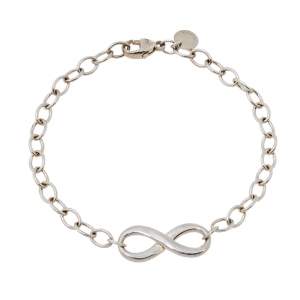 Pre Owned Tiffany & Co. Sterling Silver Infinity Bracelet