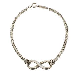 Pre Owned Tiffany & Co. Sterling Silver Infinity Bracelet