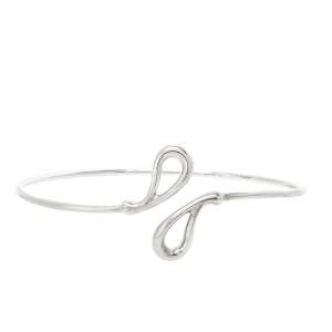 Pre Owned Tiffany & Co. Elsa Peretti Teardrop Sterling Silver Cuff Bracelet