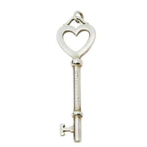 Tiffany & Co. Heart Key Sterling Silver Pendant