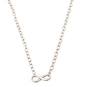 Pre Owned Tiffany & Co. Infinity Sterling Silver Pendant Necklace 