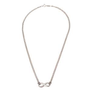 Pre Owned Tiffany & Co. Sterling Silver Infinity Pendant Necklace