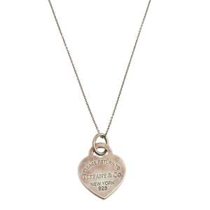 Tiffany & Co. Sterling Silver Return To Tiffany Heart Pendant Necklace