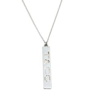 Pre Owned Tiffany & Co. Sterling Silver Vertical Bar Pendant Necklace