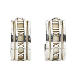 Pre Owned Tiffany & Co. Atlas Silver Hoop Earrings