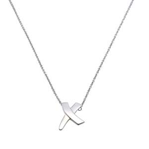 Pre Owned Tiffany & Co. Paloma Picasso Letter X Silver Chain Necklace