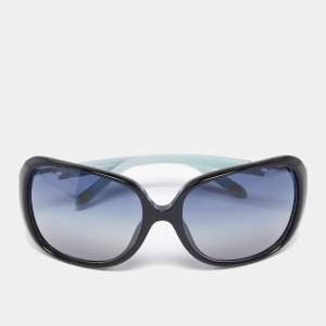 Pre Owned Tiffany & Co. Blue TF4055 Key Heart Rectangle Gradient Sunglasses
