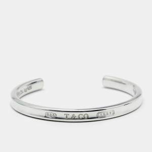 Pre Owned Tiffany & Co. Tiffany 1837 Sterling Silver Open Cuff Bracelet