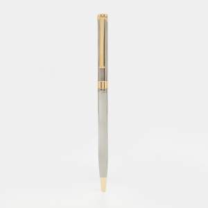 Pre Owned Tiffany & Co. Ruthenium Gold Plated Trim T-Clip Ballpoint Pen