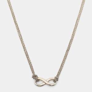 Pre Owned Tiffany & Co. Infinity Sterling Silver Necklace