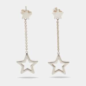 Pre Owned Tiffany & Co. Star Sterling Silver Drop Earrings