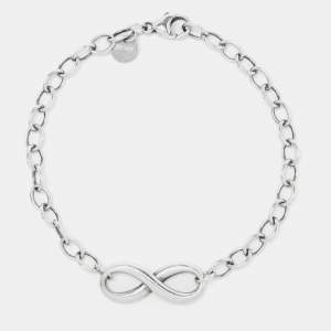 Pre Owned Tiffany & Co. Sterling Silver Infinity Bracelet