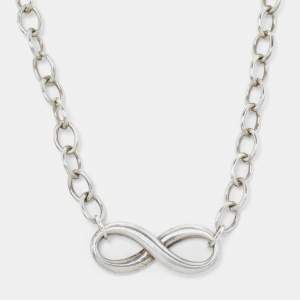 Pre Owned  Tiffany & Co. Sterling Silver Infinity Pendant Necklace