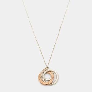 Tiffany & Co. 1837 Interlocking Circles Rubedo Sterling Silver Pendant Necklace