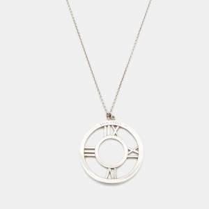 Tiffany & Co. Sterling Silver Atlas Open Pendant Necklace