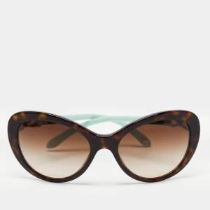 Tiffany & Co. Brown Tortoise TF4059 Cat Eye Sunglasses