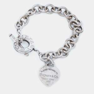Tiffany & Co. Return To Tiffany Love Heart Tag Sterling Silver Toggle Bracelet