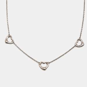 Tiffany & Co. Elsa Peretti Open Heart Sterling Silver Necklace
