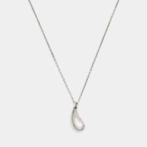Tiffany & Co. Elsa Peretti Teardrop Sterling Silver Pendant Necklace