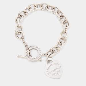 Tiffany & Co. Return To Tiffany Love Heart Tag Sterling Silver Toggle Bracelet