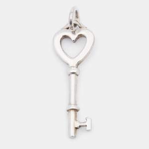 Tiffany & Co. Sterling Silver Heart Key Mini Pendant