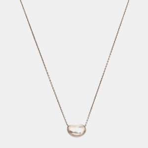 Tiffany & Co. Elsa Peretti Sterling Silver Bean Pendant Necklace