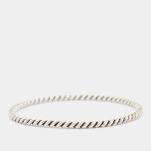 Tiffany & Co. Silver Twist Narrow Bangle Bracelet