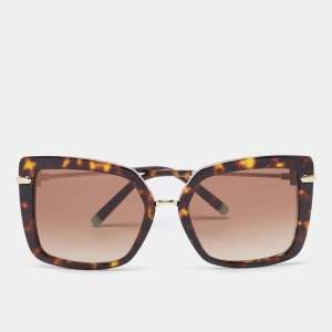 Tiffany & Co. Brown Tortoise Gradient TF 4185 Square Sunglasses