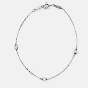 Tiffany & Co. Diamonds by the Yard Silver 925 Station Bracelet
