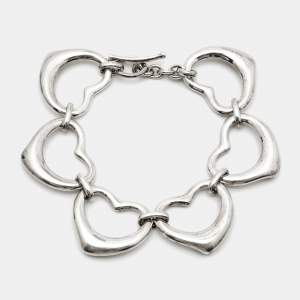 Tiffany & Co. Elsa Peretti Open Heart Sterling Silver Bracelet
