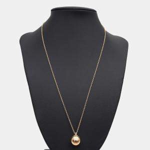 Tiffany & Co. 18K Yellow Gold Hardwear Ball Pendant Necklace