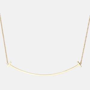 Tiffany & Co. T Smile 18k Yellow Gold Extra Large Pendant Necklace
