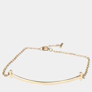 Tiffany & Co. 18K Rose Gold T Smile Chain Bracelet