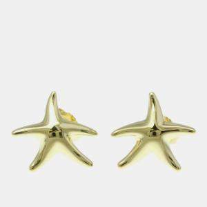 Tiffany & Co. 18K Yellow Gold Elsa Peretti Starfish Stud Earrings