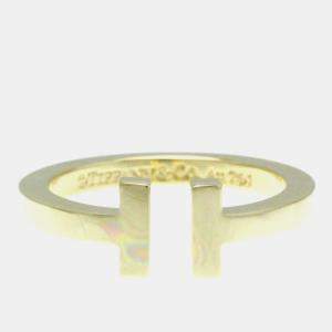 Tiffany & Co. 18K Yellow Gold T Square Band Ring EU 57