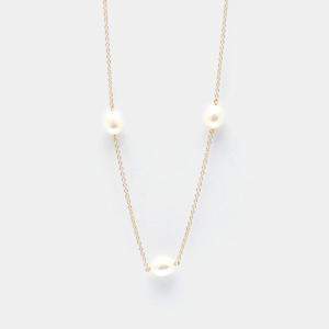 Pre Owned Tiffany & Co. 18K Rose Gold and Pearl Elsa Peretti Pearls by the Yard Station Necklace