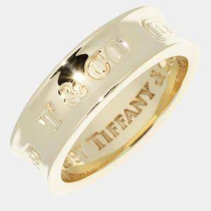 Tiffany & Co 18K Yellow Gold 1837 Ring EU 62