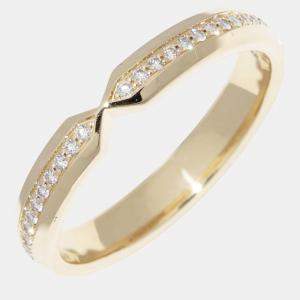 Tiffany & Co 18K Yellow Gold Diamond Nesting Narrow Band Ring