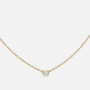 Pre Owned Tiffany & Co. Elsa Peretti Diamonds by the Yard 18k Yellow Gold Necklace