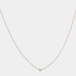 Pre Owned Tiffany & Co. Elsa Peretti Diamonds by the Yard 18k Yellow Gold Necklace